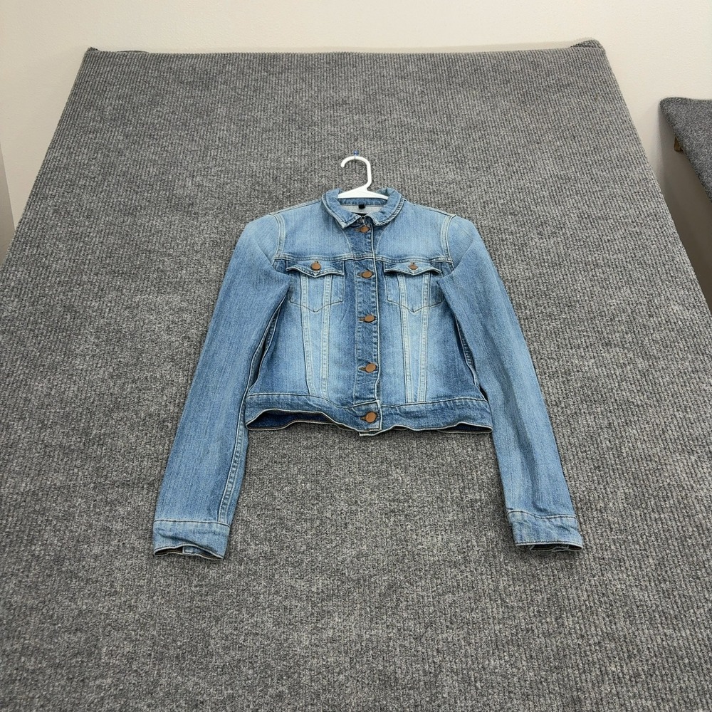 J Brand Denim Jacket Womens‎ XS Blue Cotton Stretch Trucker Casual Classic